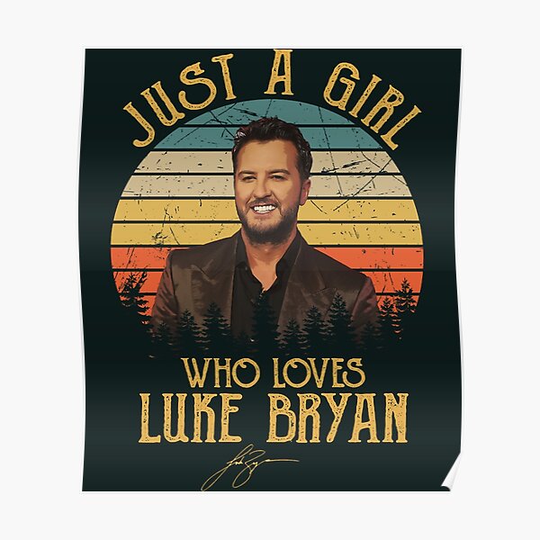 Loves Luke Bryan Gift Fan Poster RB0208 product Offical luke combs Merch