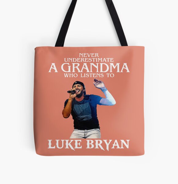 Vintage Never Underestimate A Woman Who Listens to Luke All Over Print Tote Bag RB0208 product Offical luke combs Merch